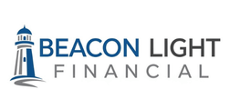 Beacon Light Financial logo. Lighthouse icon for financial planning and wealth management services.