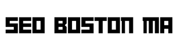 Solid black background. SEO services in Boston, MA.
