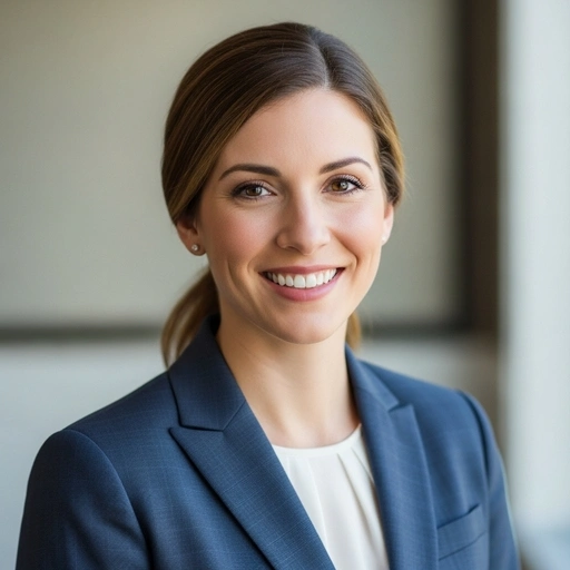 Professional woman in suit. Boston SEO Services team member.
