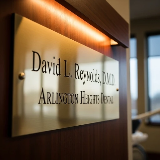 Arlington Heights Dental office sign for David L. Reynolds, D.M.D. Arlington MA SEO services.