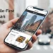 Mobile-first Boston search. Hand holds phone displaying Boston city search app. Local SEO optimization.